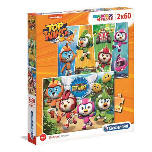 Clementoni - Puzzles SuperColor 2x60 pièces - Top Wing - Jeux de société et puzzles
