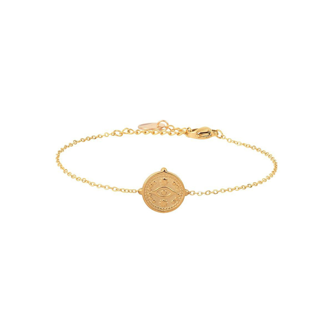bracelet femme clyda bijoux acier doré bclbr0008sd