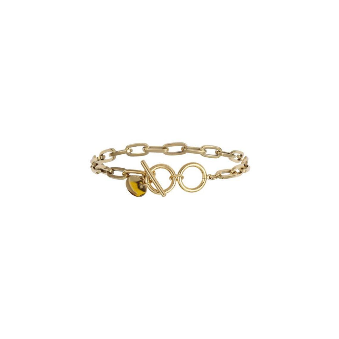 bracelet femme clyda bijoux acier doré bclbr0019sd