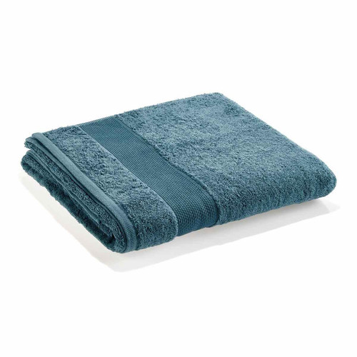Cogal - Drap De Bain MIAMI 600 g/m² 100% Coton Bleu Jeans  - Promo Serviette, drap de bain