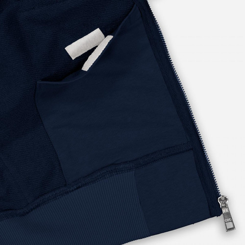Sweatshirt zippé capuche New Cupertino bleu marine Compagnie de Californie LES ESSENTIELS HOMME