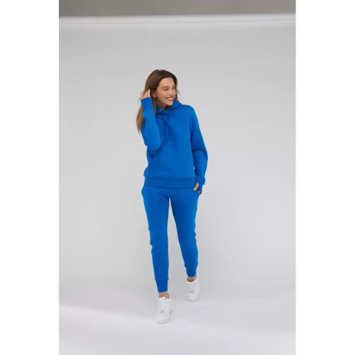 Compagnie de Californie - Sweatshirt bleu cobalt Sweat No Zip Capuche Classique - Nouveautés sweats femme