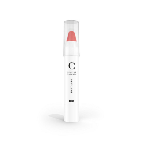 Couleur Caramel - Rouge A Lèvres Hydratant Twist & Lips -  Rose Clair - Lèvres