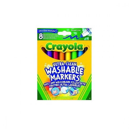 Crayola - 8 maxi crayons en cire lavables - Dessin, peinture et modelage