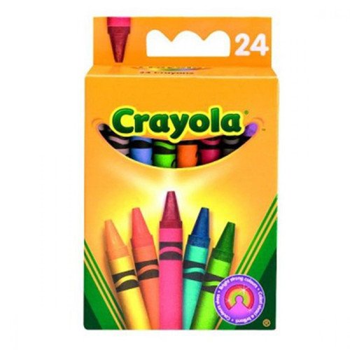 Crayola - Boîte de 24 crayons doux à la cire 