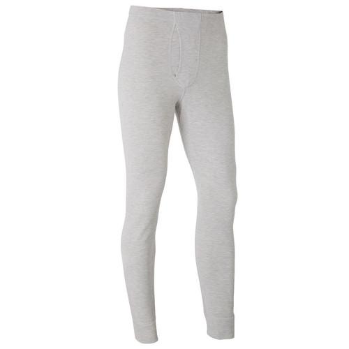 Damart - Caleçon long ouvert à 2 statures gris chiné - Sous-vêtement homme & pyjama