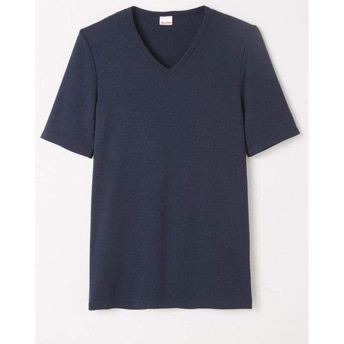 Damart - Tee Shirt Manches Courtes Marine Foncé - T-shirt / Polo homme