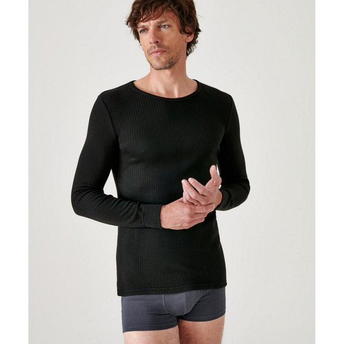 Damart - Tee Shirt Manches Longues Noir - T-shirt / Polo homme