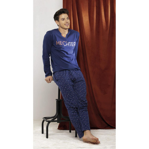 Daniel Hechter Homewear - Pyjama Homme Bleu Marine - daniel hechter homewear