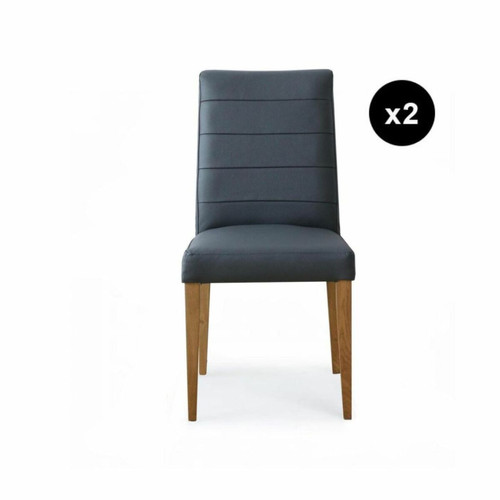 3S. x Home - Chaise Gris Anthracite - Chaise Et Tabouret Et Banc Design
