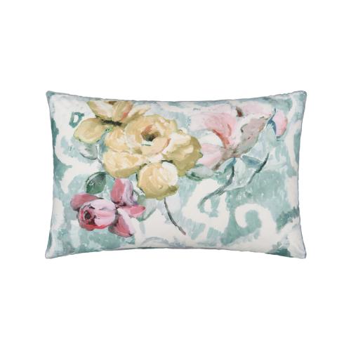 Designers Guild - Taie d'oreiller imprimée en percale de coton, Tapestry Flower - Linge de lit vert