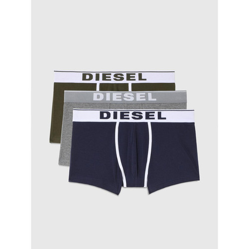 Diesel Underwear - Pack de 3 boxers logotes ceinture elastique - Puma vert