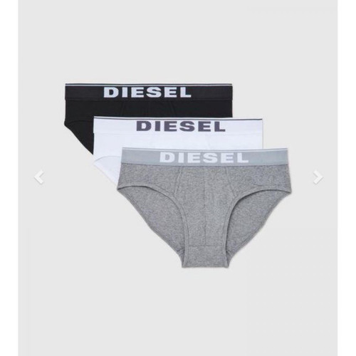 Diesel Underwear - Pack de 3 slips ceinture élastique noir/blanc/gris - Diesel Underwear