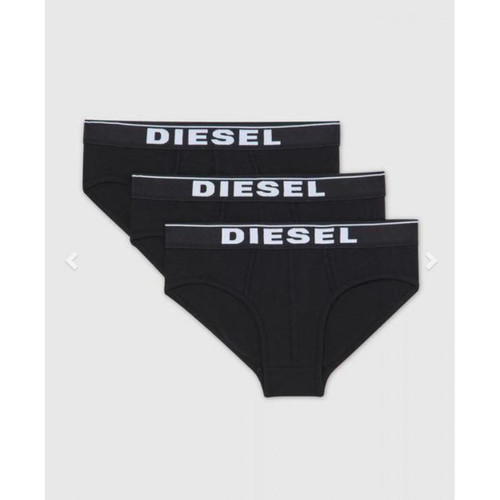 Diesel Underwear - Pack de 3 slips ceinture élastique noirs - Slip  homme