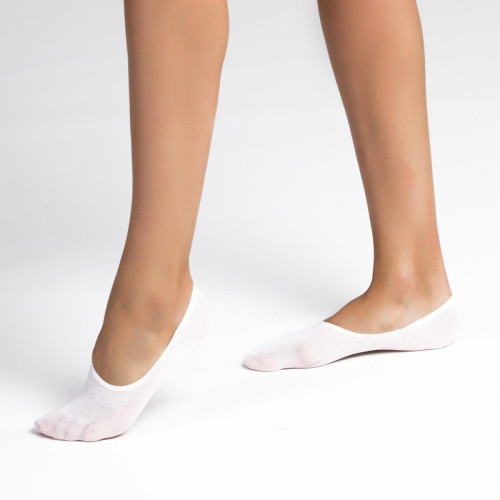Dim Chaussant - Lot de 2 proteges pieds special baskets blancs - Invisift Dim - Dim Chaussant lingerie