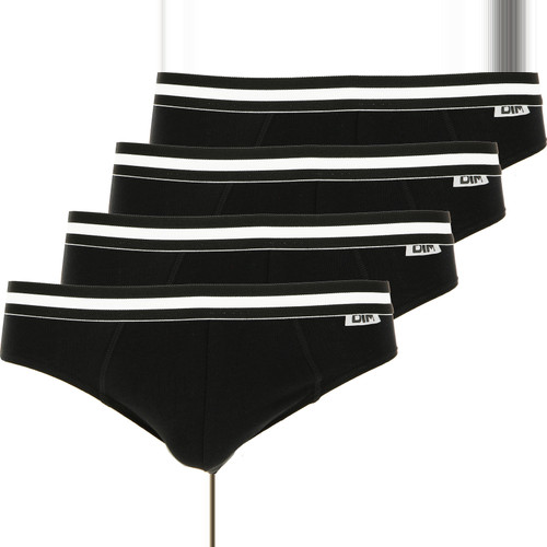 Dim Underwear - Pack de 4 slips ceinture élastique - coton - Slip  homme
