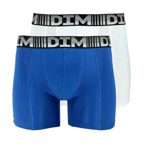 Dim Homme - Lot de 2 boxers longs multicolore 3D FLEX AIR X2 - Dim Homme