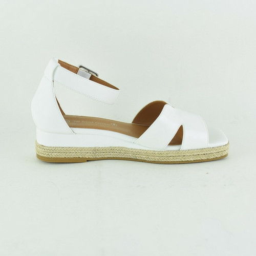 Sandales compensées blanc Divine Factory Mode femme