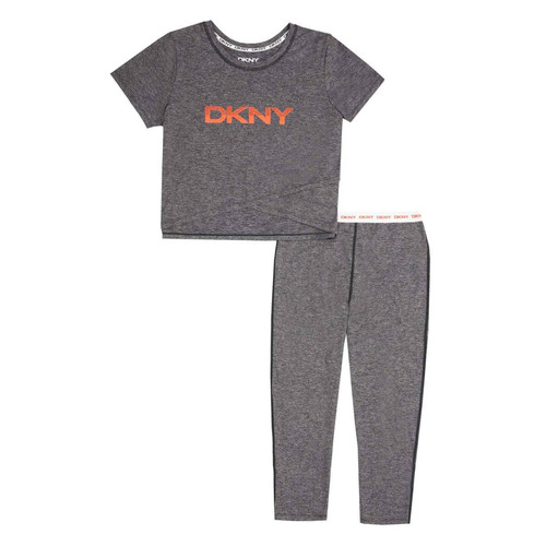 DKNY - Ensemble pyjama - T-shirt manches courtes et leggins 3/4 - Promos lingerie femme