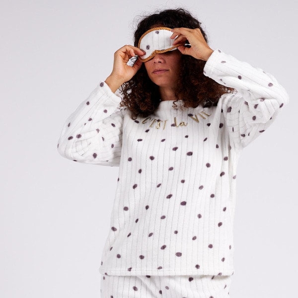 Pyjama Long Femme - Blanc Dodo Homewear