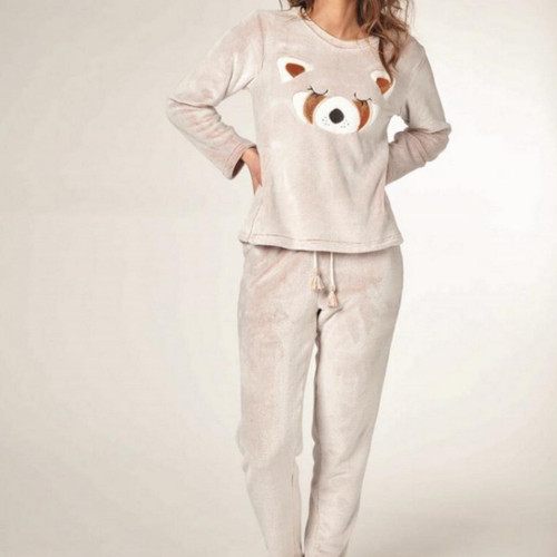 Dodo Homewear - Pyjama MARRON - Soldes lingerie femme