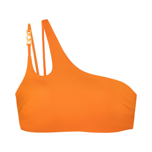 Haut de maillot de bain asymetrique - Orange violet Dorina Maillots