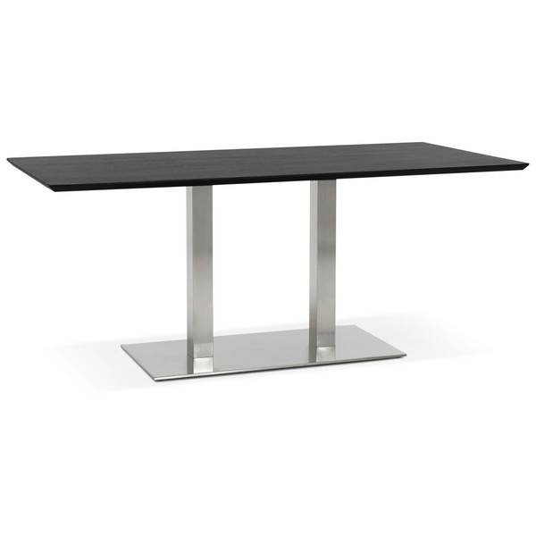 Table de salle à manger Noir design RECTA  Noir 3S. x Home Meuble & Déco