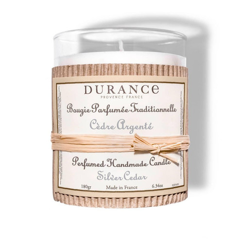 Durance - Bougie Traditionnelle DURANCE Parfum Cèdre Argenté SWANN - Bougies et parfums d'intérieur