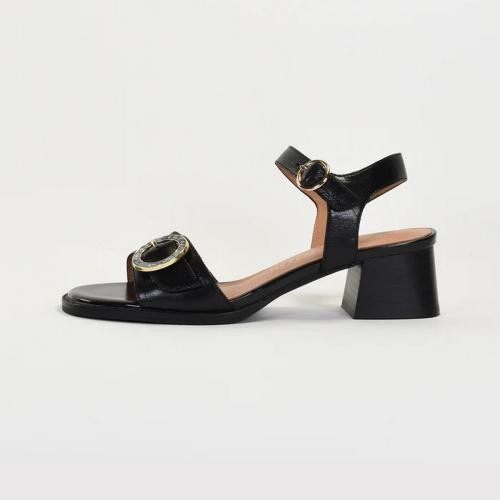 Emilie Karston - Sandales ARIEL en cuir noir - Les chaussures femme