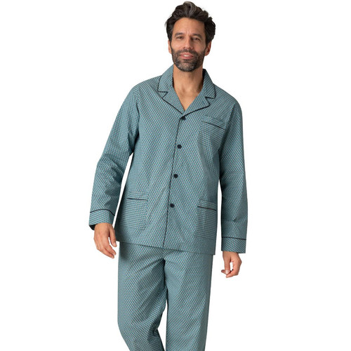 Eminence - Ensemble pyjama long ouvert Chaine & Trame en coton pour homme  - Pyjama homme
