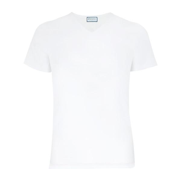 Tee-shirt col V Pur Coton pour homme édition limitée 80 ans blanc Eminence LES ESSENTIELS HOMME