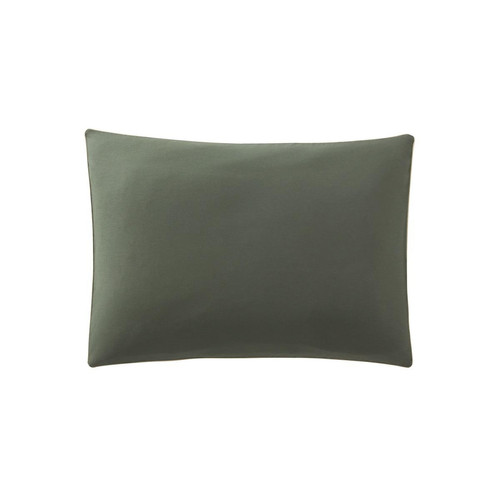 Essix - Taie d'oreiller en coton bicolore - Linge de lit vert