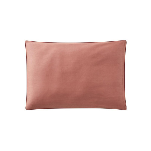 Essix - Taie d'oreiller en percale de coton - Linge de lit rouge