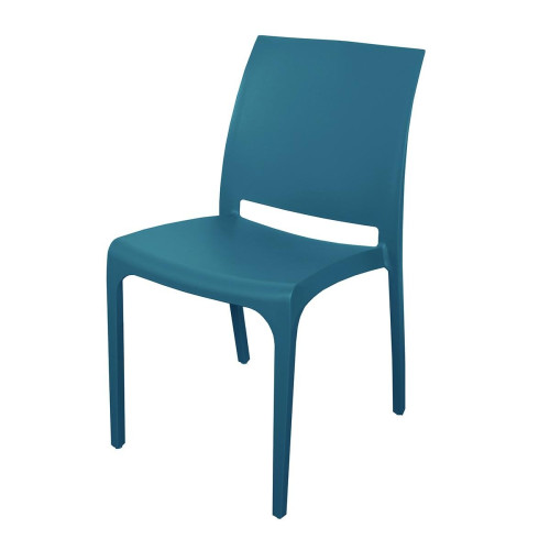 Factory - Chaise De Jardin Uni Bleu Marine En Spirit Garden LOUISE - Chaise de jardin