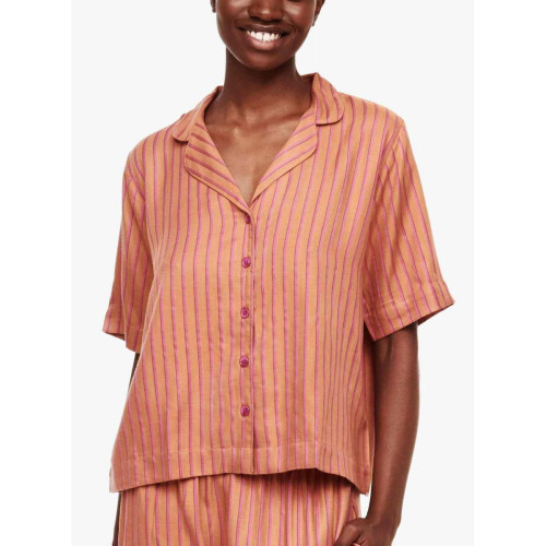 Haut de pyjama - Chemise à manches courtes - Orange Femilet  - ANNA Femilet Mode femme