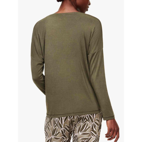 Haut de pyjama - T-shirt à manches longues - Vert Chantelle en coton modal Femilet