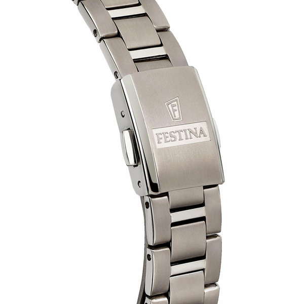 Montre Festina F20436-3 - Dateur quartz cadran noir et bracelet titane Femme Festina