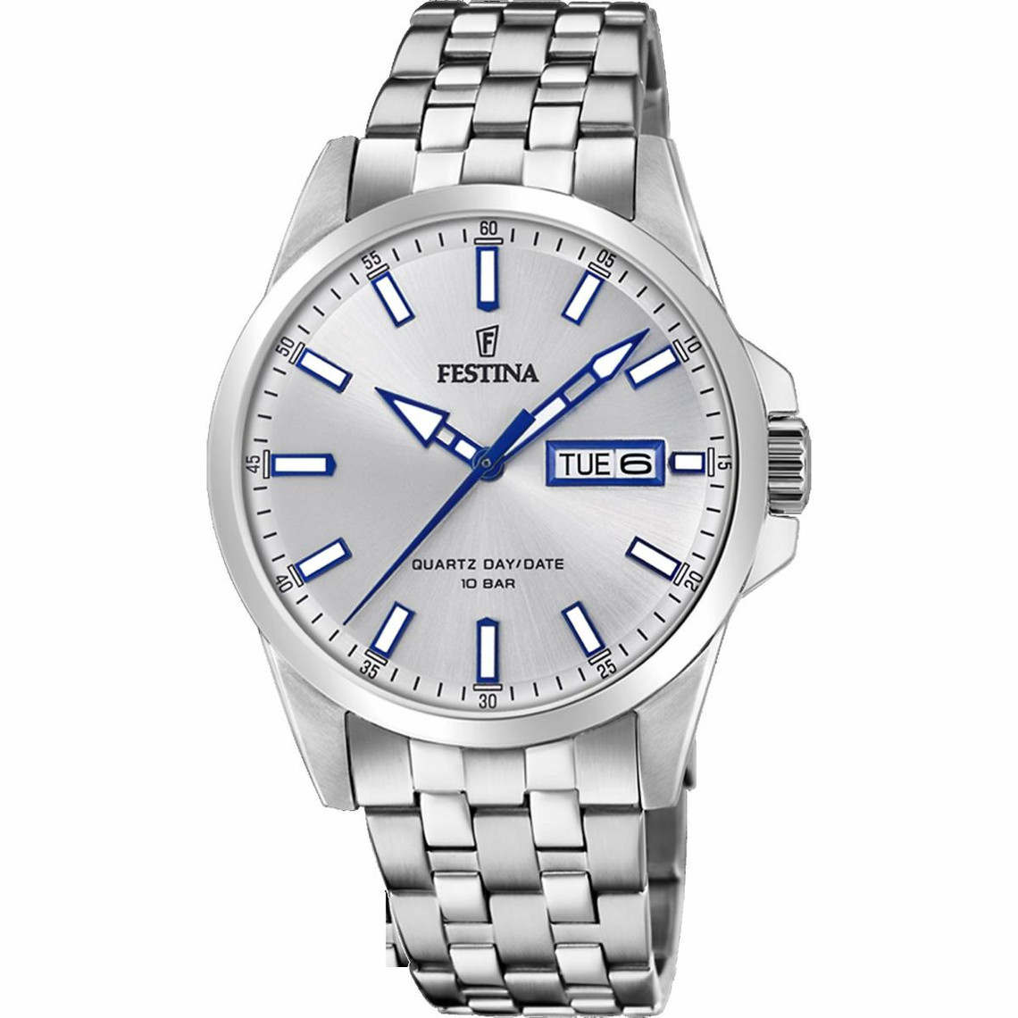 montre festina montres classique f20357-1 - montre dateur acierfestina montres