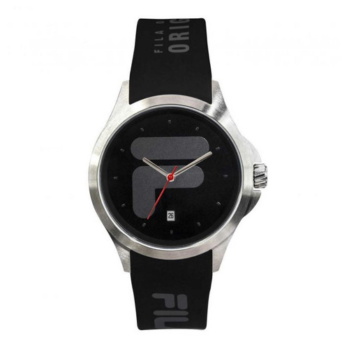 Fila - Montre Fila 38-181-001 - Montre Dateur Silicone Noir 40 mm    Homme - Fila montres