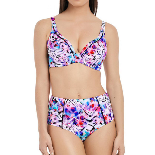 Haut de maillot de bain plongeant à armatures Imprimé - Multicolore Fantasie Bain Mode femme