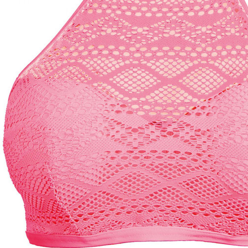 Haut de maillot de bain crop top à armatures flamingo Freya Maillots rose Haut de maillot de bain emboitants