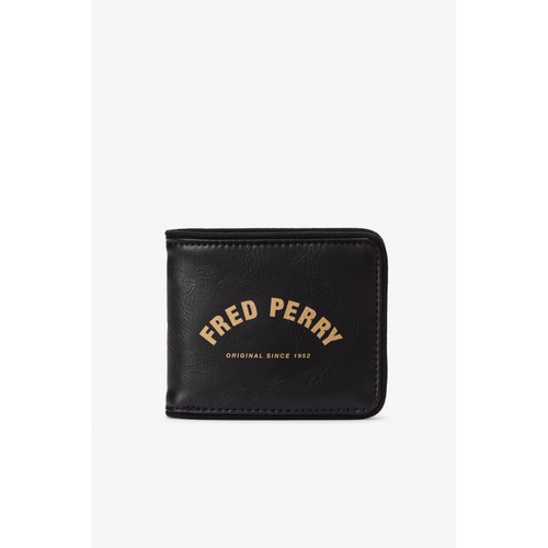 Fred Perry - Portefeuille Homme zippé noir - Fred Perry - Sélection cadeau de Noël Accessoires