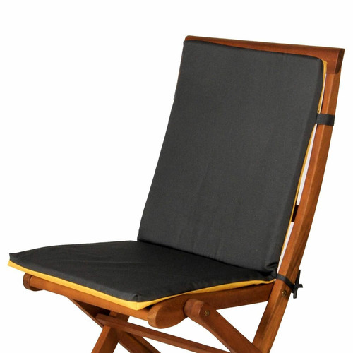 Galette de chaise OUTDOOR en polyester gris anthracite  Gris Becquet Linge de maison