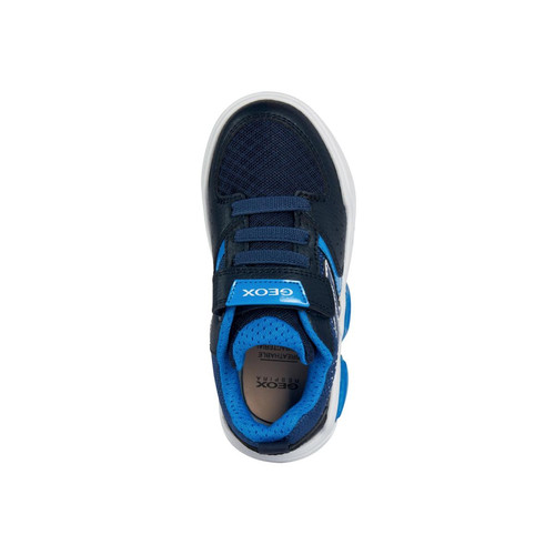 Sneakers garcon J ILLUMINUS BOY - Bleu Marine/Blanc Pâle en tissu Geox LES ESSENTIELS ENFANTS