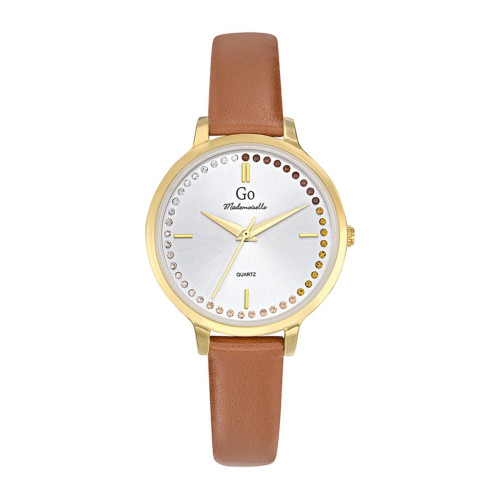 Go Mademoiselle - Montre pour femme 699499 avec bracelet en cuir marron - Toutes les montres