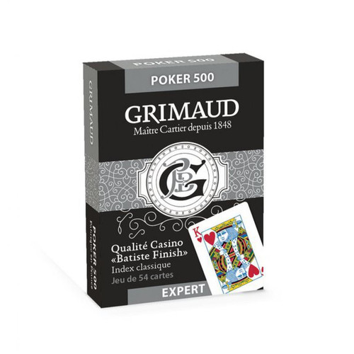 Grimaud - Grimaud Expert Poker 500 Format US Index Classique - Jeux de société
