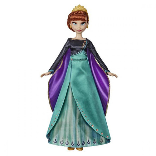 Hasbro - La Reine des Neiges 2 : Poupée Anna chantante en tenue de Reine 