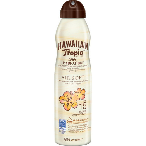 Hawaiian Tropic - Brume solaire hydratation intense Silk Hydration- SPF 15 - Solaire et bronzant  femme