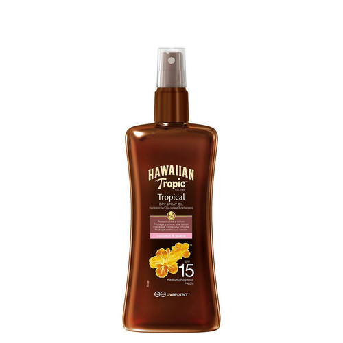 Hawaiian Tropic - Spray huile solaire protectrice - Solaire et bronzant  femme