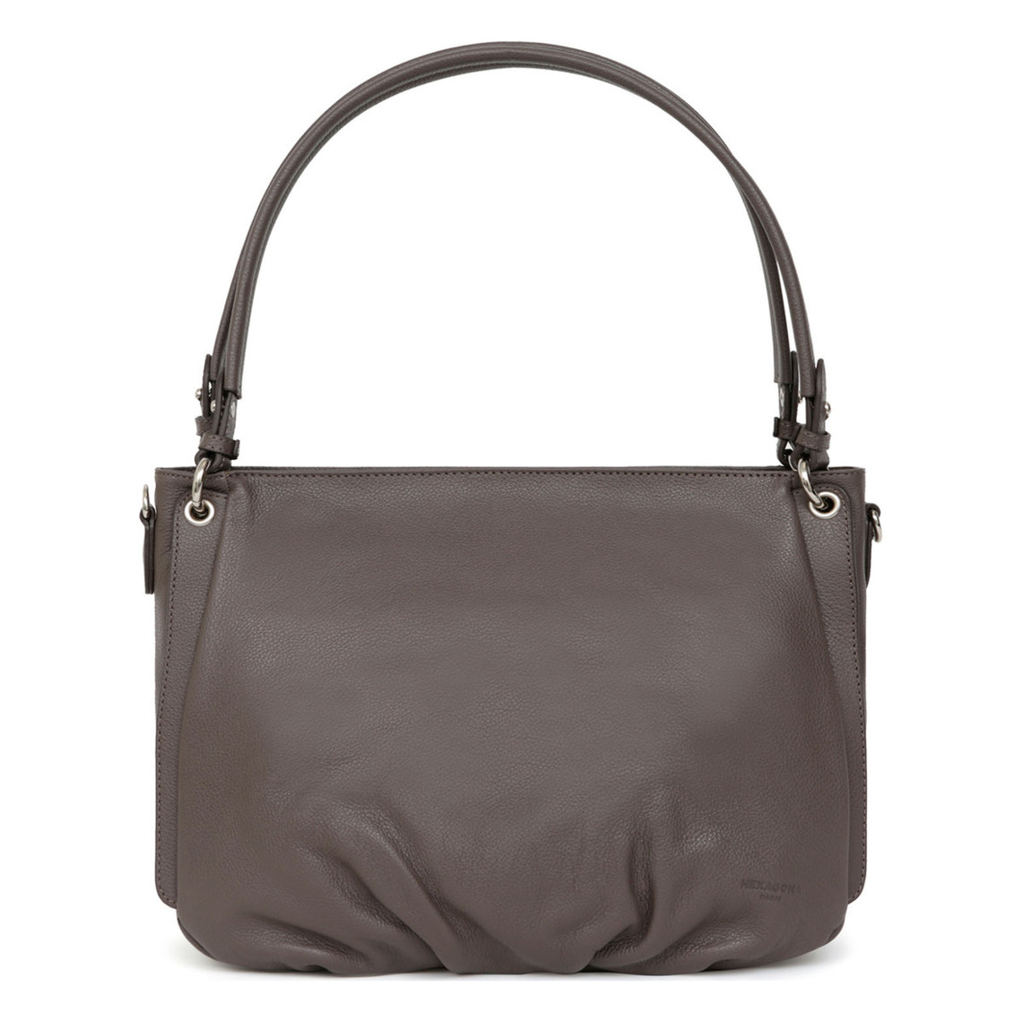 besace cuir confort taupe lucie